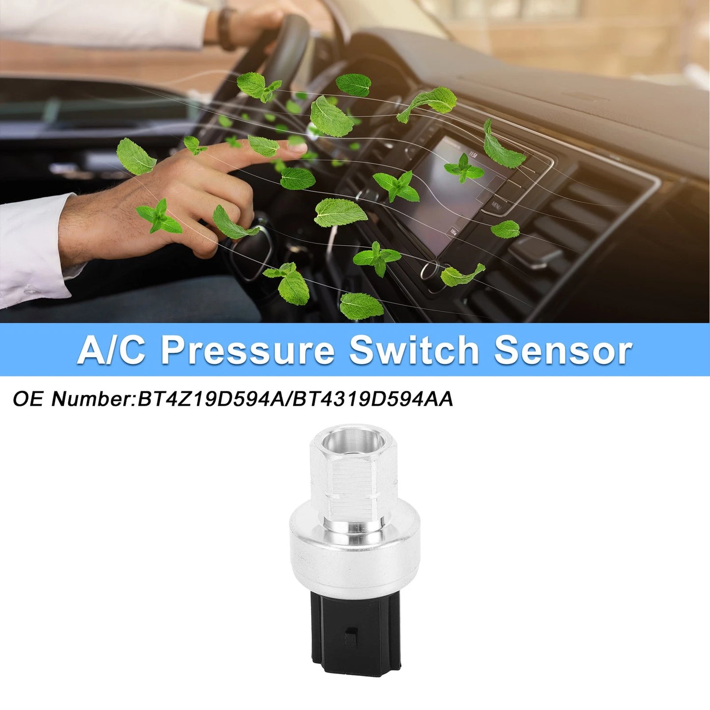 A/C Pressure Switch Sensor for Ford F-150 (2010-2023) 1 x Pcs