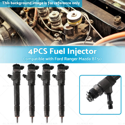 4 x Diesel Fuel Injectors for Mazda BT50, Ford Ranger (2006-2011)