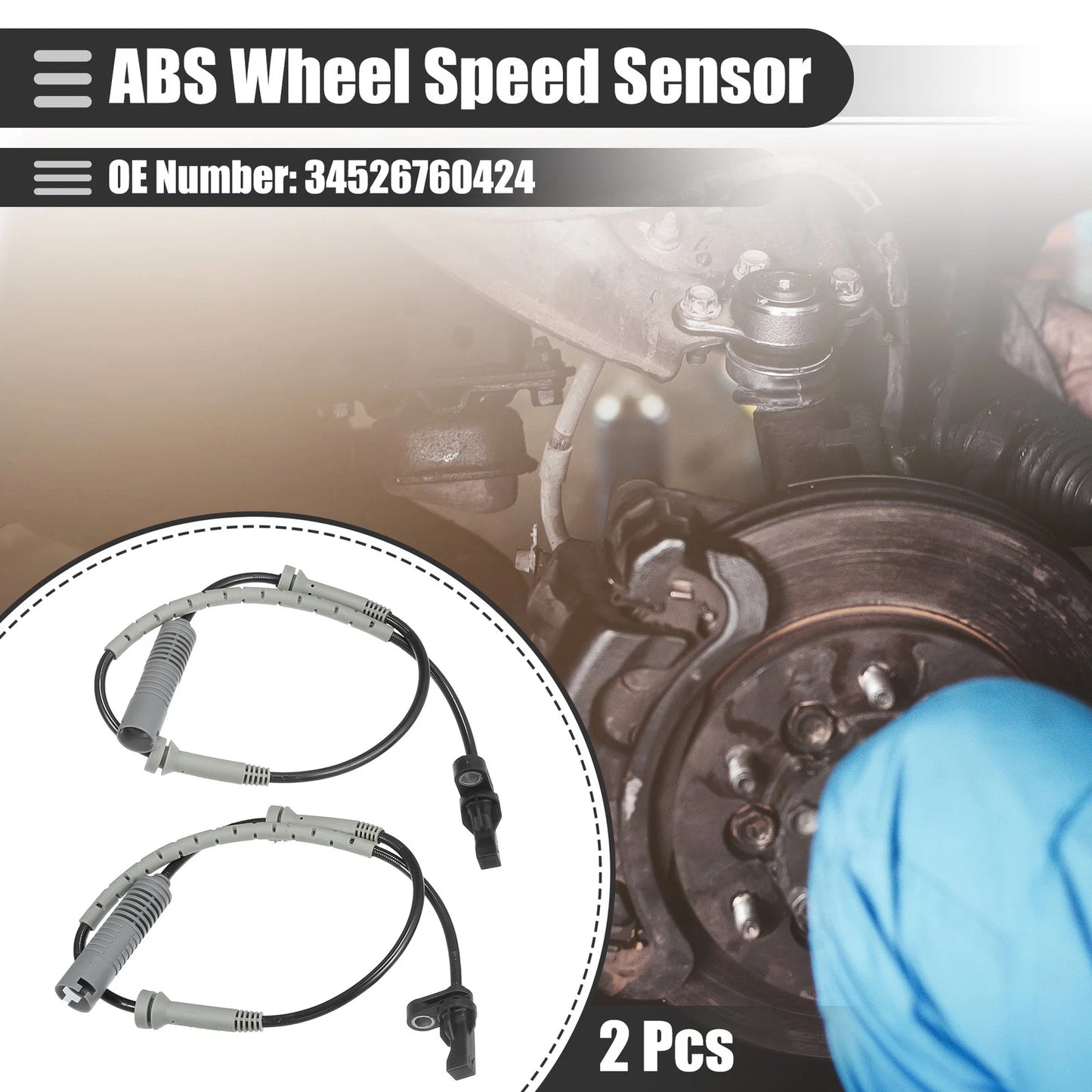 Front Left & Right ABS Sensors for BMW 3 Series (2006-2013)