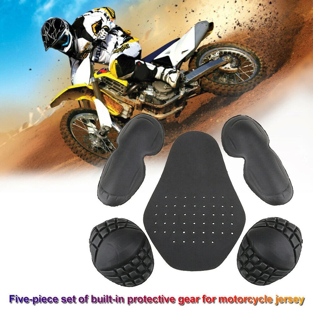 Protectors / 5Pcs / Black Elbow & Shoulder Protectors for Motorcycle