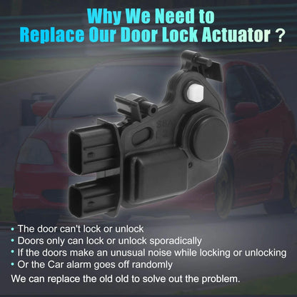 Front Side Door Lock Actuator Motor for Honda Civic CR-V Element (2001-2011)