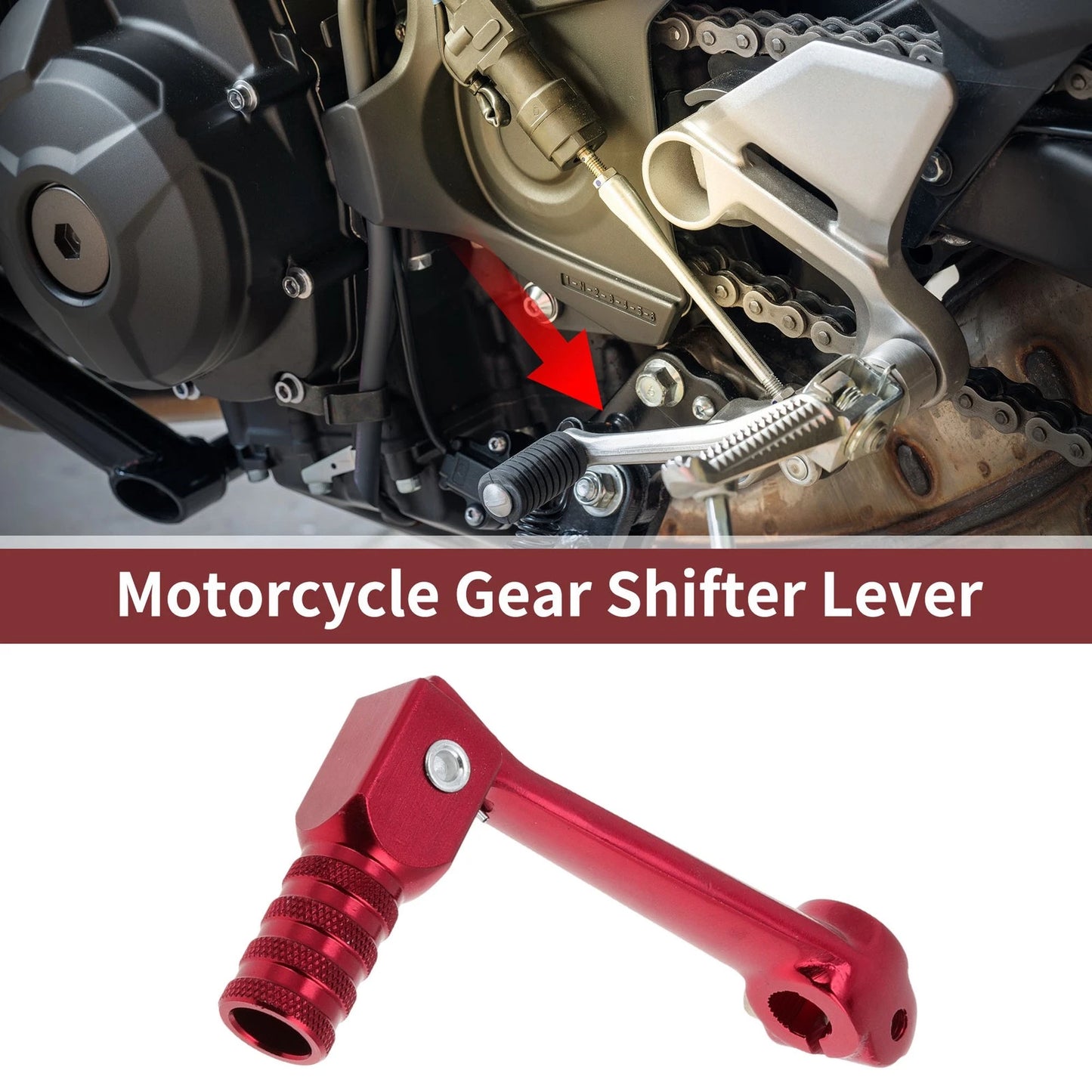 Folding Gear Shifter Lever Red for ZongShen NC250
