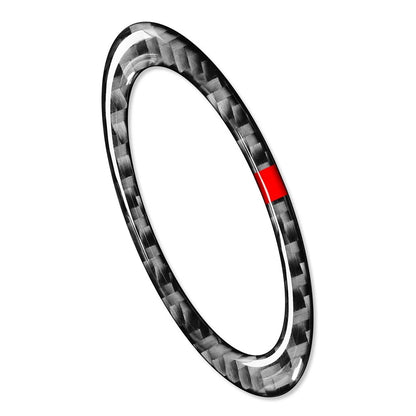 Steering Wheel Center Ring Cover Trim for Ford Mondeo (2013-2019) Black Red Line