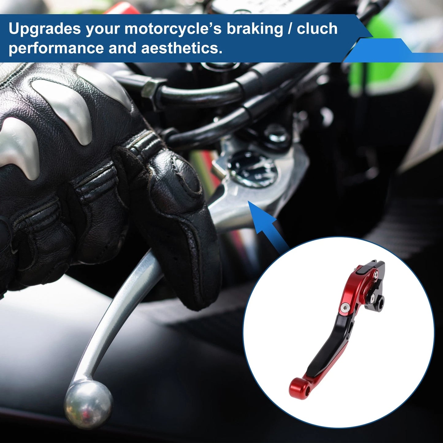 Brake Clutch Lever / Adjustable Short Long for Kawasaki ZZR600 (2005–2009)
