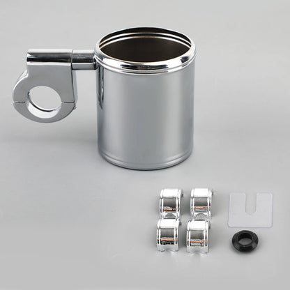 Bottle Cage Drink Holder for Motorcycle 22-28mm Handlebar