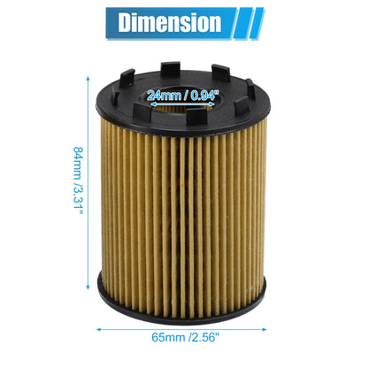 3 x Engine Oil Filters with Seals for KIA II 1.3L (2001-2006)
