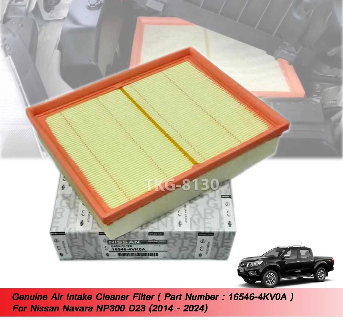 Air Intake Filter for Nissan Navara NP300 D23 (2014-2024)