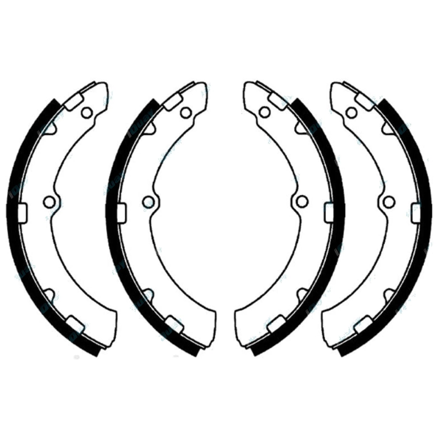 Rear Brake Shoes Set for Toyota Dyna BU212R 4.1L RWD (1995-2003)