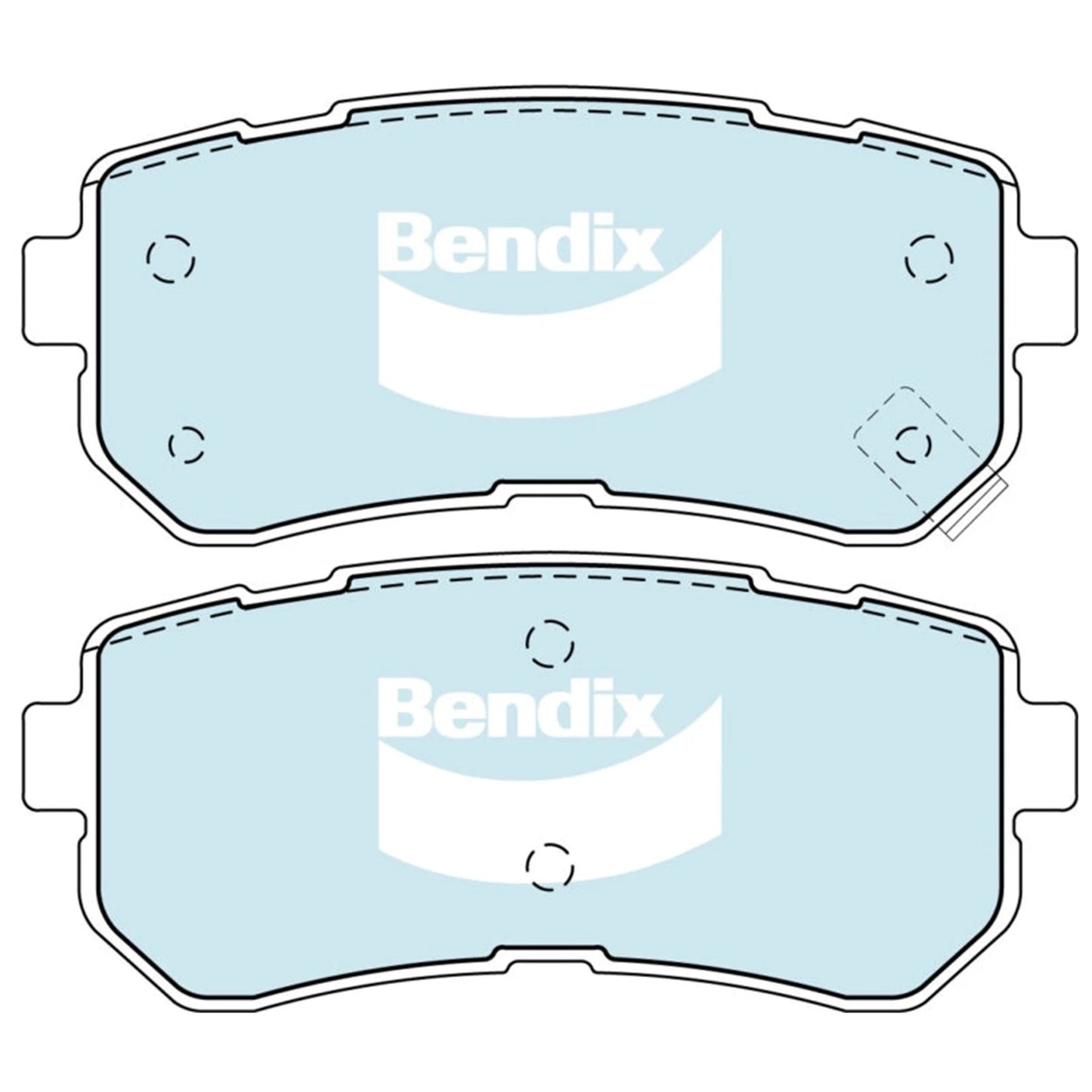 Rear Disc Brake Pads Set for Kia Picanto (2011 - 2017)