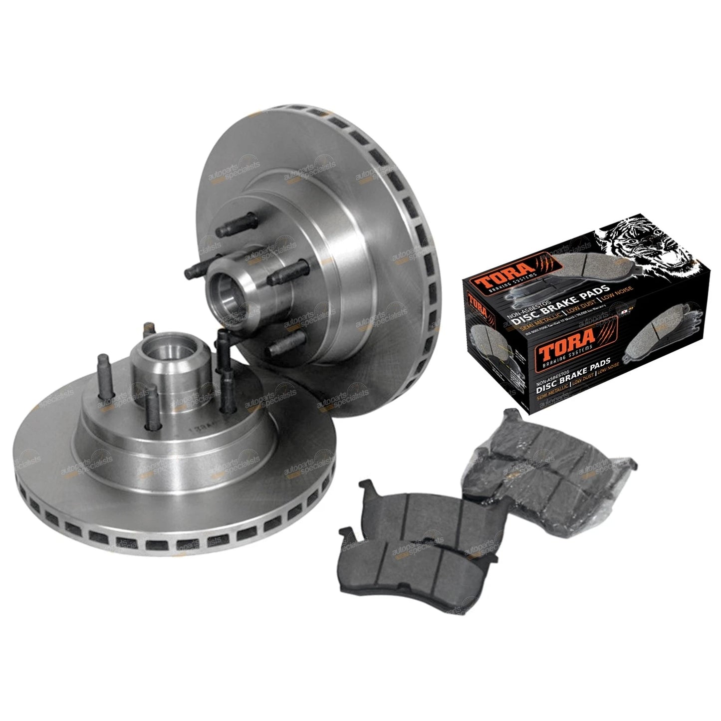 Front Disc Rotors & Brake Pads for Ford Falcon XH EF EL (1994 - 1999)