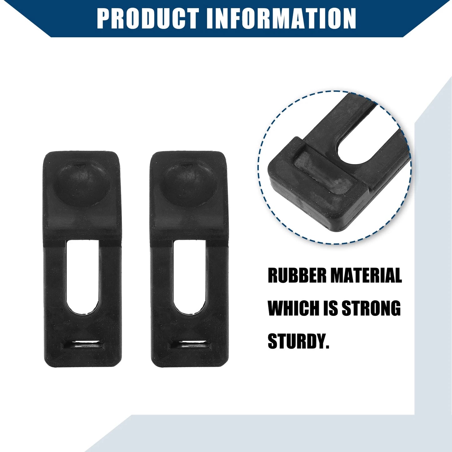 Rear Rack Door Rubber Strap Band for Honda (2016-2023) - 1 Pair