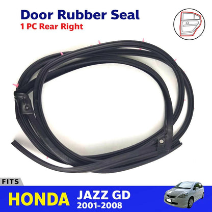 Door Rubber Seal Rear RH Fits Honda FIT Jazz GD1 GD2 GD3 GD4 GD5 4D HB 2001-08