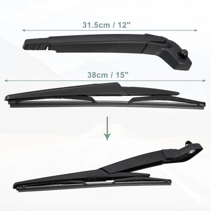 Rear Wiper Blade Arm Set for Volvo V70, XC70 (2001-2007)