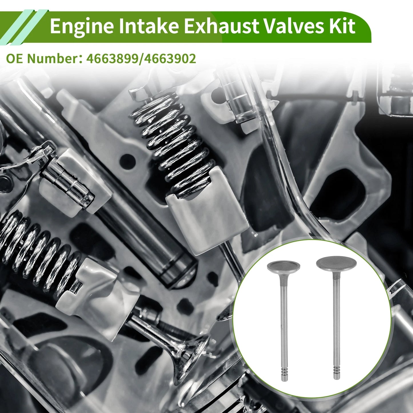 1 x Engine Intake Exhaust Valves Kit for Chrysler 300