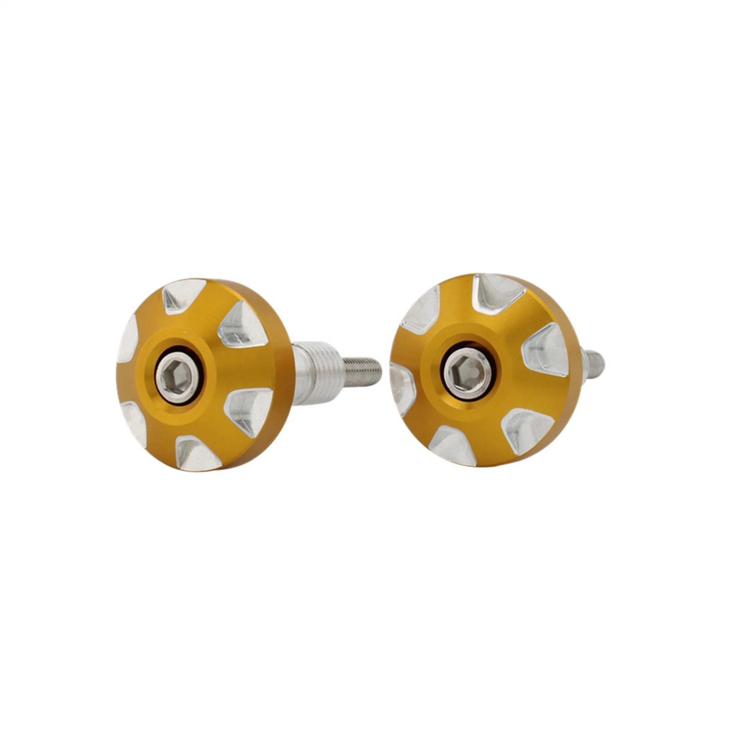 2 x Gold Handlebar Grip Ends for BMW RnineT Urban G/S (2014-2023)