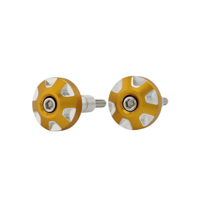 2 x Gold Handlebar Grip Ends for BMW RnineT Urban G/S (2014-2023)