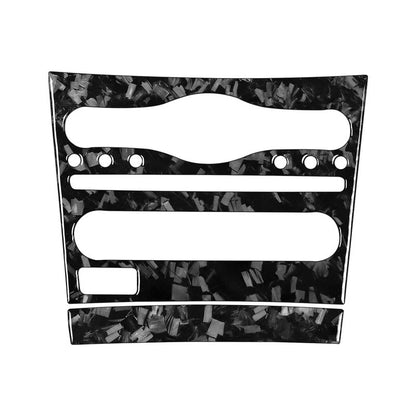 Forged Carbon Fiber Center Console AC CD Panel Trim for Infiniti G37 G25 Q60