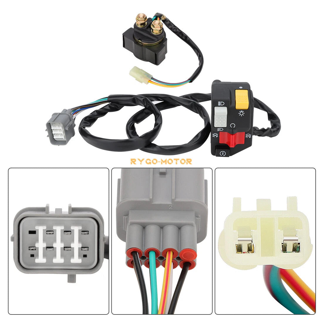 Handlebar & Starter Relay Switch for Honda Rancher 350 TRX350TM/FM (2000–2005)