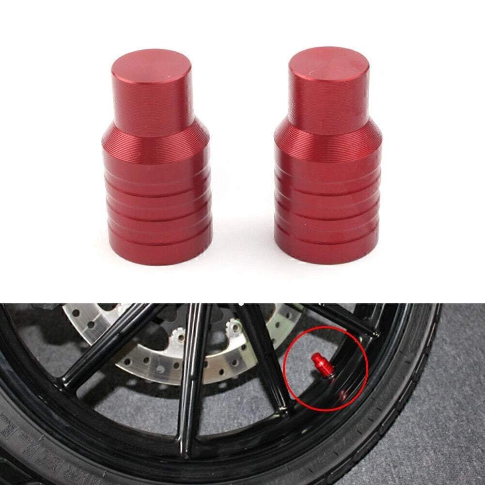 Red Valve Stem Dust Caps for Auto Motor Wheel Tire Car Accessories