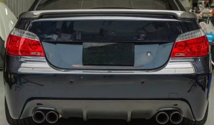 1x Gloss Black Rear Bumper Diffuser for BMW E60 E61 (2005-2010)