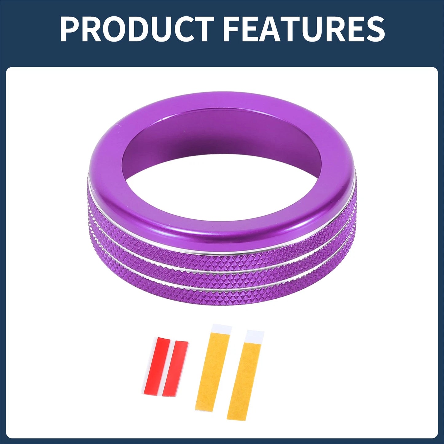 Headlight Fog Light Switch Knob Cover Ring for Dodge RAM (2018 - 2022) Purple