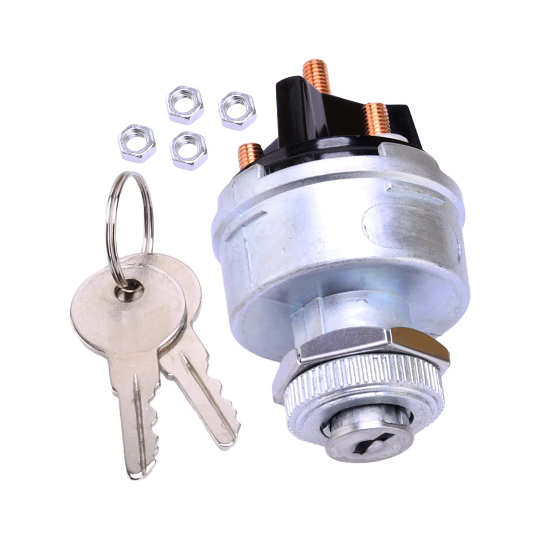 4 Position Universal Ignition Switch with 2 Keys for Car Trailer
