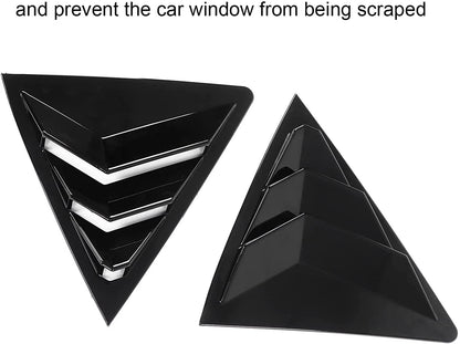 Glossy Black Side Window Louver Cover Trim for Toyota Corolla (2014–2018)