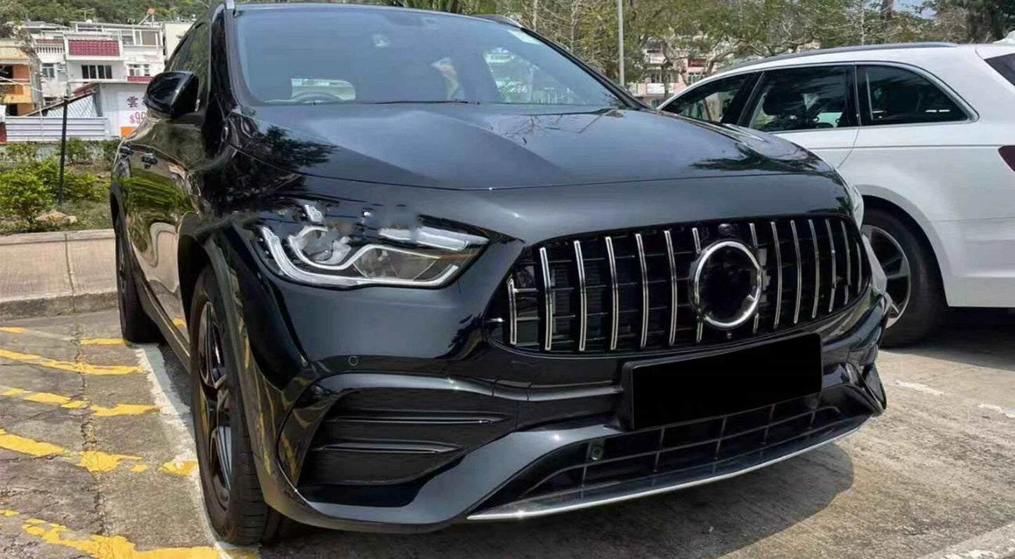 Black Front Racing Grill for Mercedes-Benz H247 GLA-Class (2020-2023)