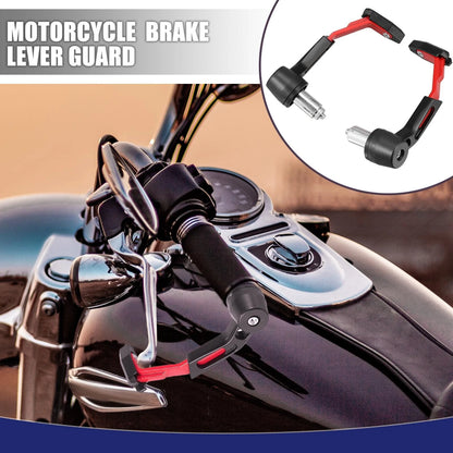 Pair / 7/8" 22mm Motorbike Brake Lever Guard Handlebar Protector Cover Clutch