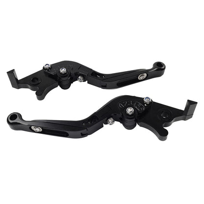Black Extendable Brake Clutch Levers for Suzuki GSXR600 GSXR750 GSXR1000 (06-10)
