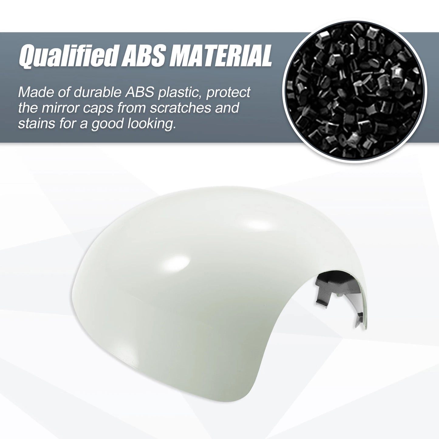 Right Side Mirror Cover White for BMW Mini Clubman R55 R56 (2007-2014)