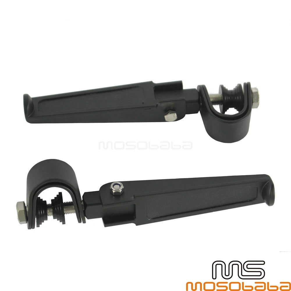 Highway Crash Bar Foot Pegs w/ 1"-1.25" Clamps for Harley-Davidson