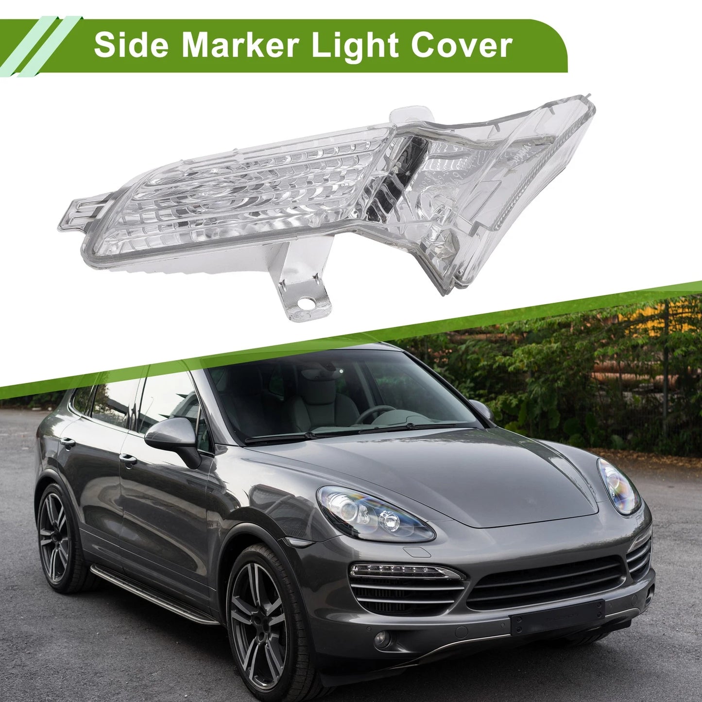 1x Left Side Marker Light Cover for Porsche Cayenne (2011 - 2014)