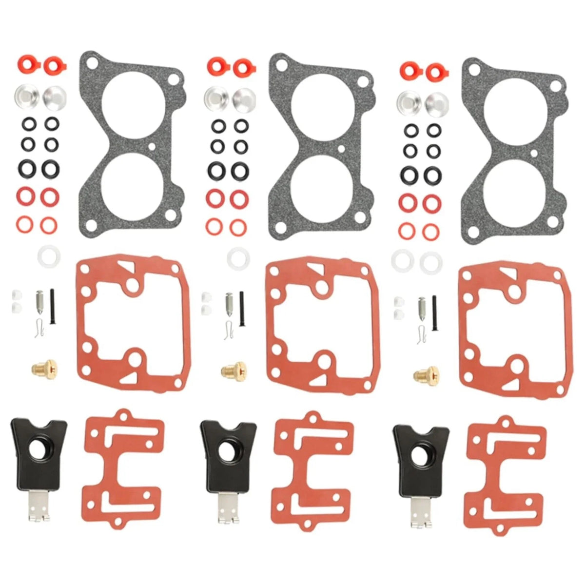 3 Pack Carb Rebuild Kits for Johnson Evinrude V4 85-145HP