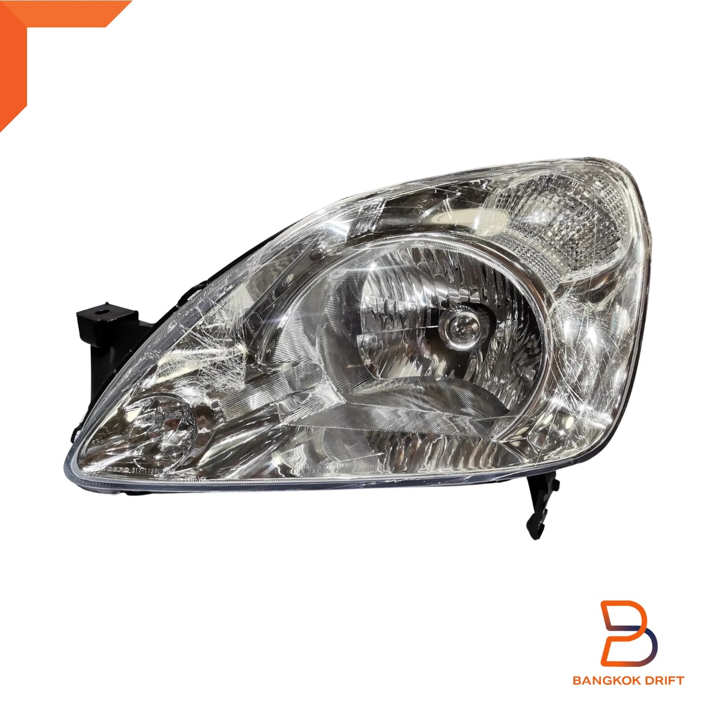DEPO  ECE Crystal Lens Headlight Lamps for Honda CR-V (2002-2005)