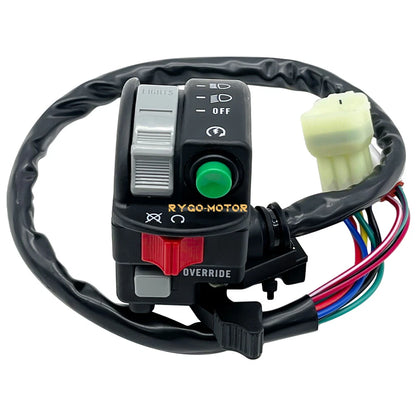 Left Handlebar Switch Start Stop Headlight for Yamaha Kodiak 450 YFM450 (2004–2006)
