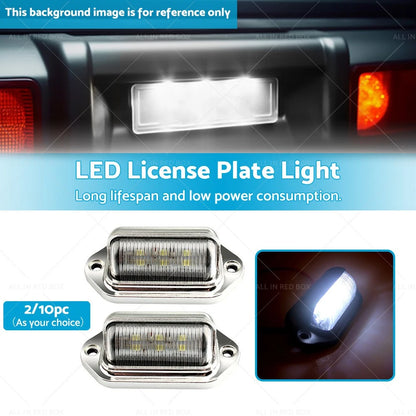 6 LED License Plate Light Lamps for Truck SUV Trailer Lorry