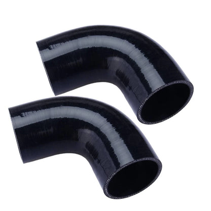 2 x 2.5 Inch 90 Degree Silicone Hose Pipe Coupler for Turbo Intercooler