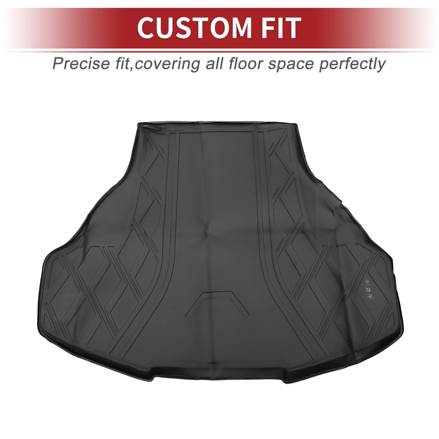 Cargo Liner Rear Trunk Mat for Honda Accord (2013-2017) Diamond Pattern TPE