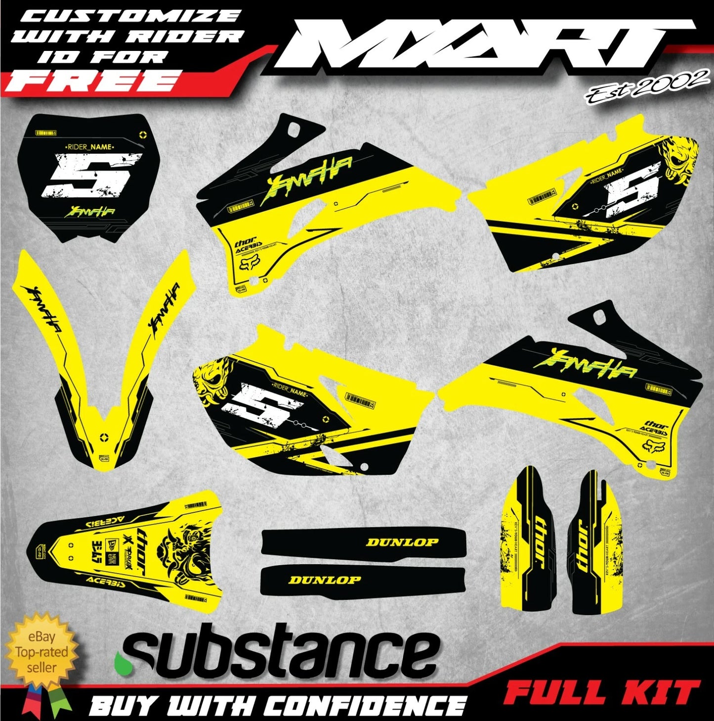 Graphics Kit for Yamaha YZF 450 (2006-2009) CITY STYLE Stickers