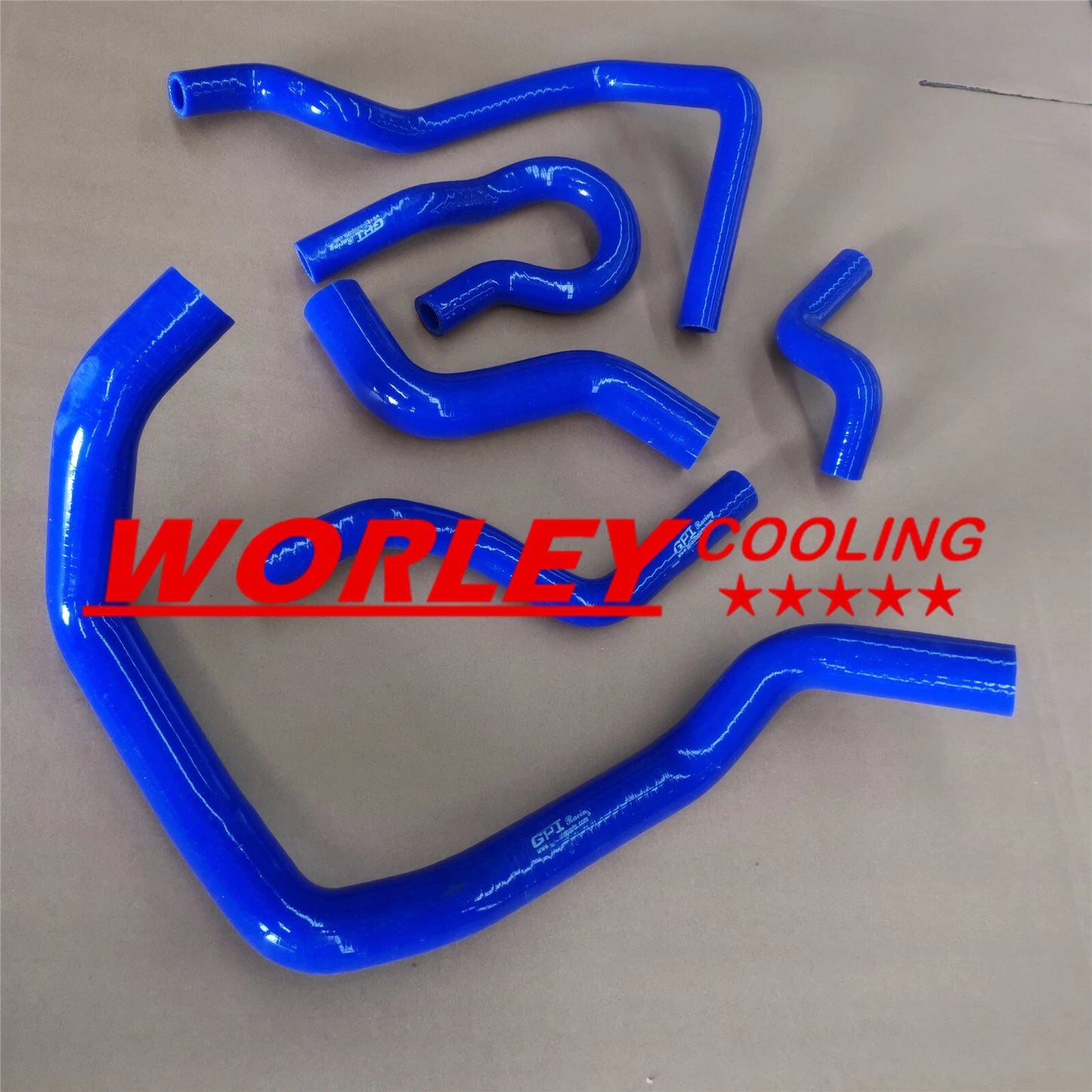 Silicone Radiator & Heater Hose Kit 6 x Blue for Honda Civic D15/16 EG/EK (92-00)