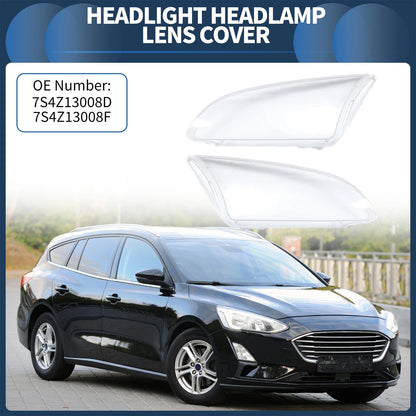Front Left Right Headlight Lens Covers for Ford Focus (2005-2008)