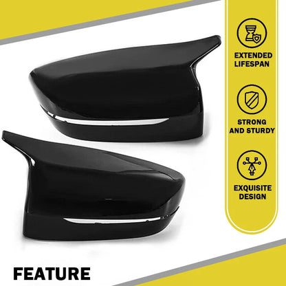 Gloss Black Side Mirror Cover Caps for BMW G20 G21 G22 G30 G31 G11 G14 G15 (2019-2023)