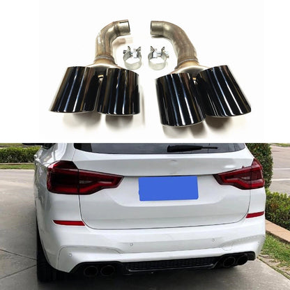 Rear Bumper Exhaust Tips for BMW X3M X4M (2018-2020)