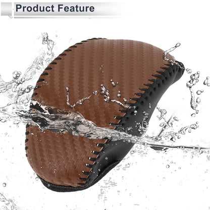 Brown Carbon Fiber Gear Shift Knob Cover for Toyota RAV4 (2019-2024)