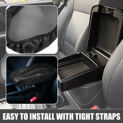Center Console Cover Pad for Chevrolet Equinox (2018-2023) Faux Leather Black