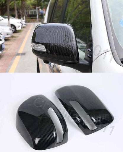 ABS Carbon Fiber Side Mirror Covers for Toyota FJ150 L/C PRADO (2010-2019)