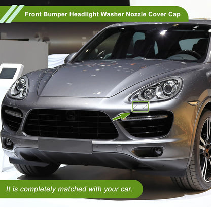 Washer Nozzle Cover Cap for Porsche Cayenne (2003-2010) Silver Tone