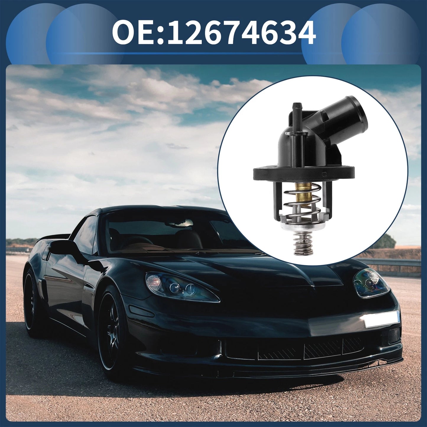 Engine Coolant Thermostat Housing Assembly for Chevrolet Corvette (2015-2019)