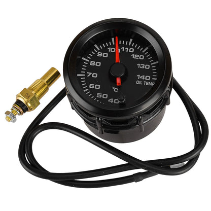 2" 52mm LED Oil Temp Gauge for Universal Car